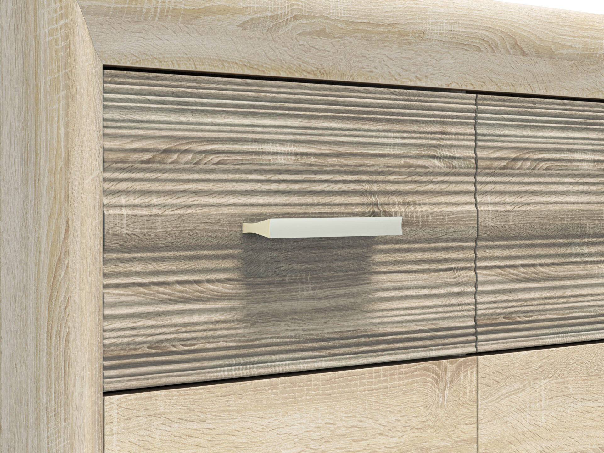 CASTEL 08 šviesus sonoma/MDF sonoma triufelis - komoda - Paveikslėlis 6