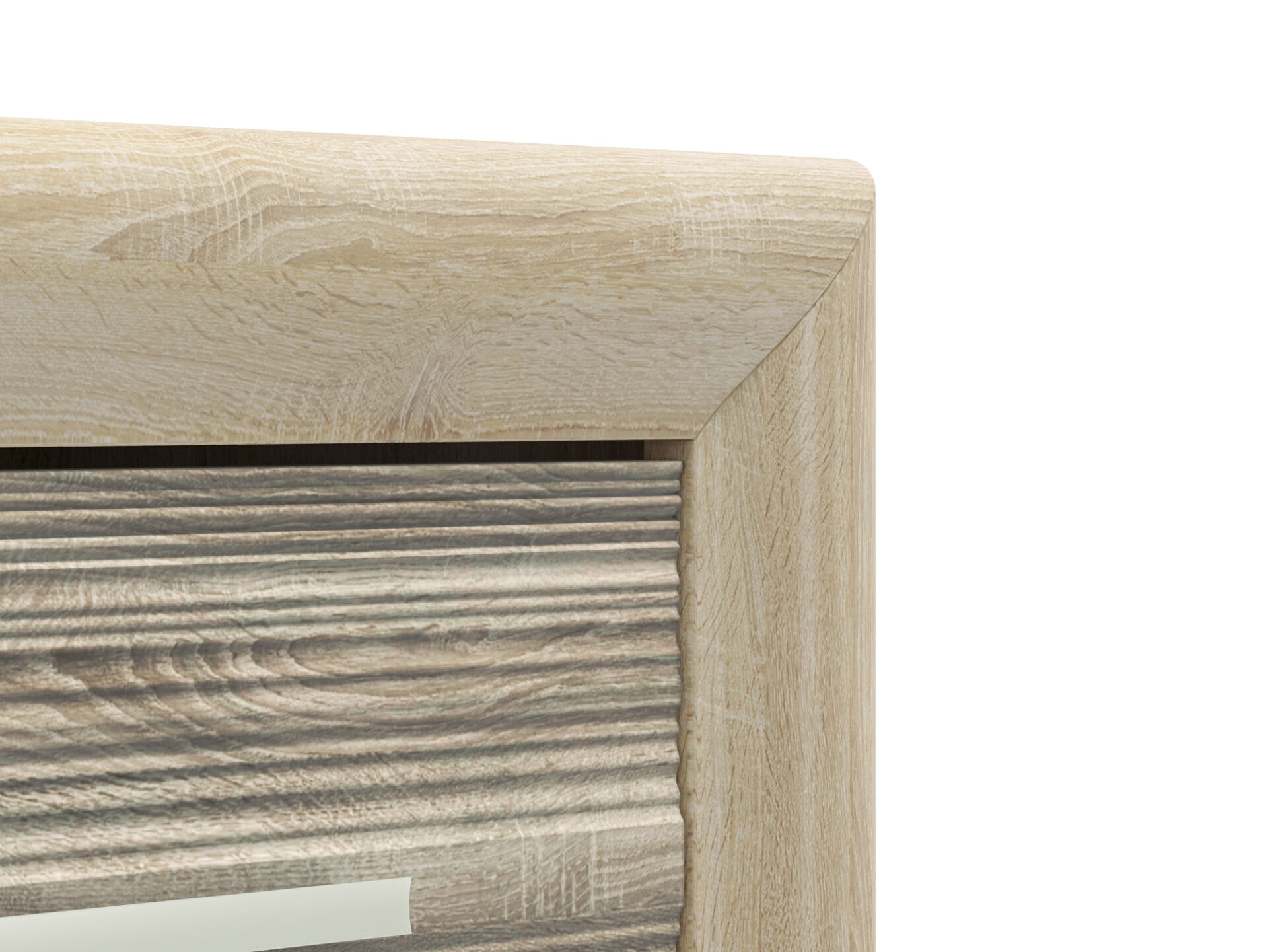 CASTEL 09 šviesi sonoma/MDF sonoma triufelė - komoda - Paveikslėlis 5