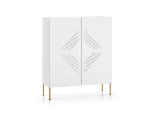 „Clearing 01 Alpine White / Gold Leg“ – 2D komoda