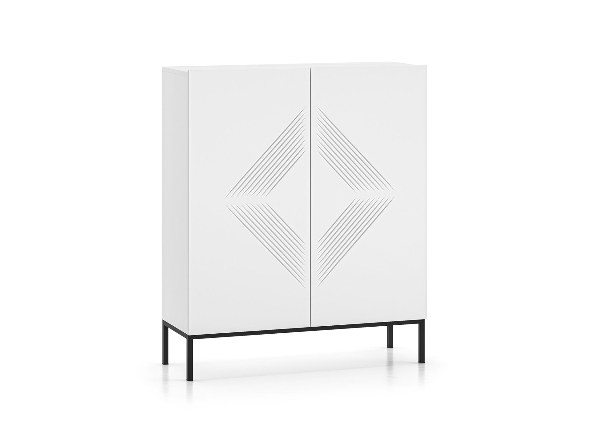 „Clearing 01 Alpine White / Black Base“ – 2D komoda