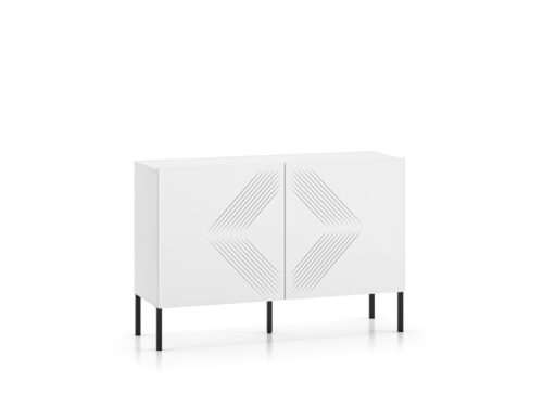 „Clearing 03 Alpine White / Cover Black“ – 2D komoda