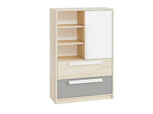 Drop 07-01 fjord buko balta/platinos pilka – komoda