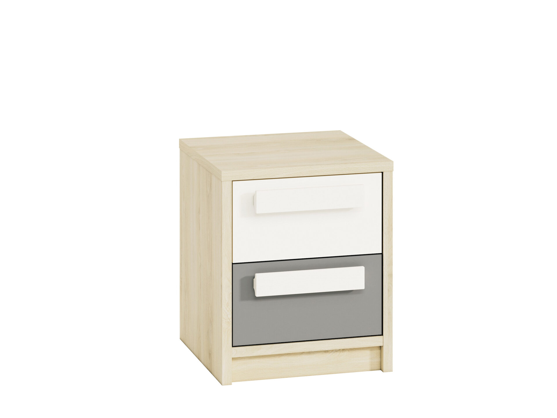 Drop 13-01 fjord buko baltumo/platinos pilkumo - naktinis staliukas