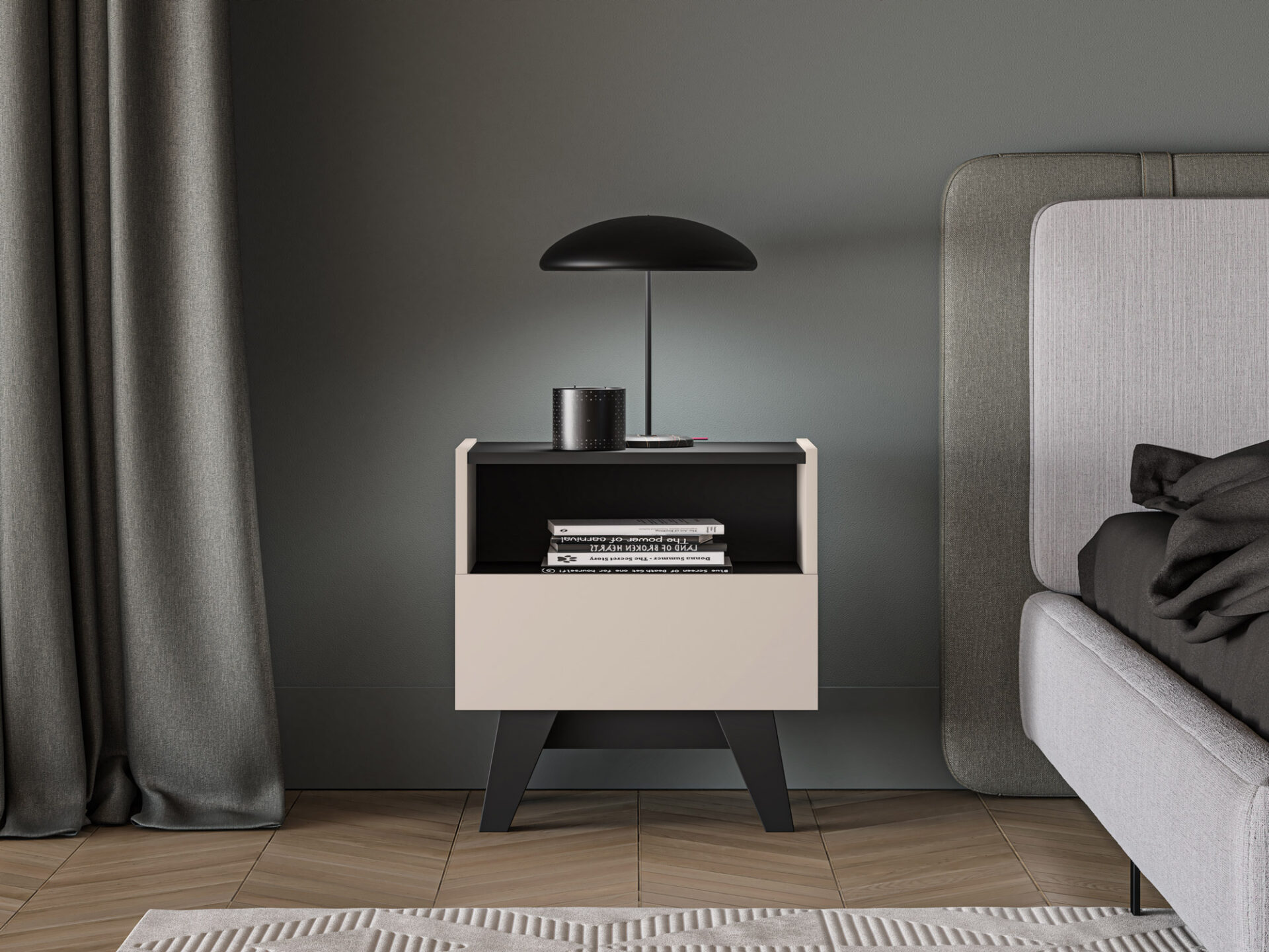 „Freshion 06“ kašmyro/juodos spalvos – 1S spintelė - Paveikslėlis 3