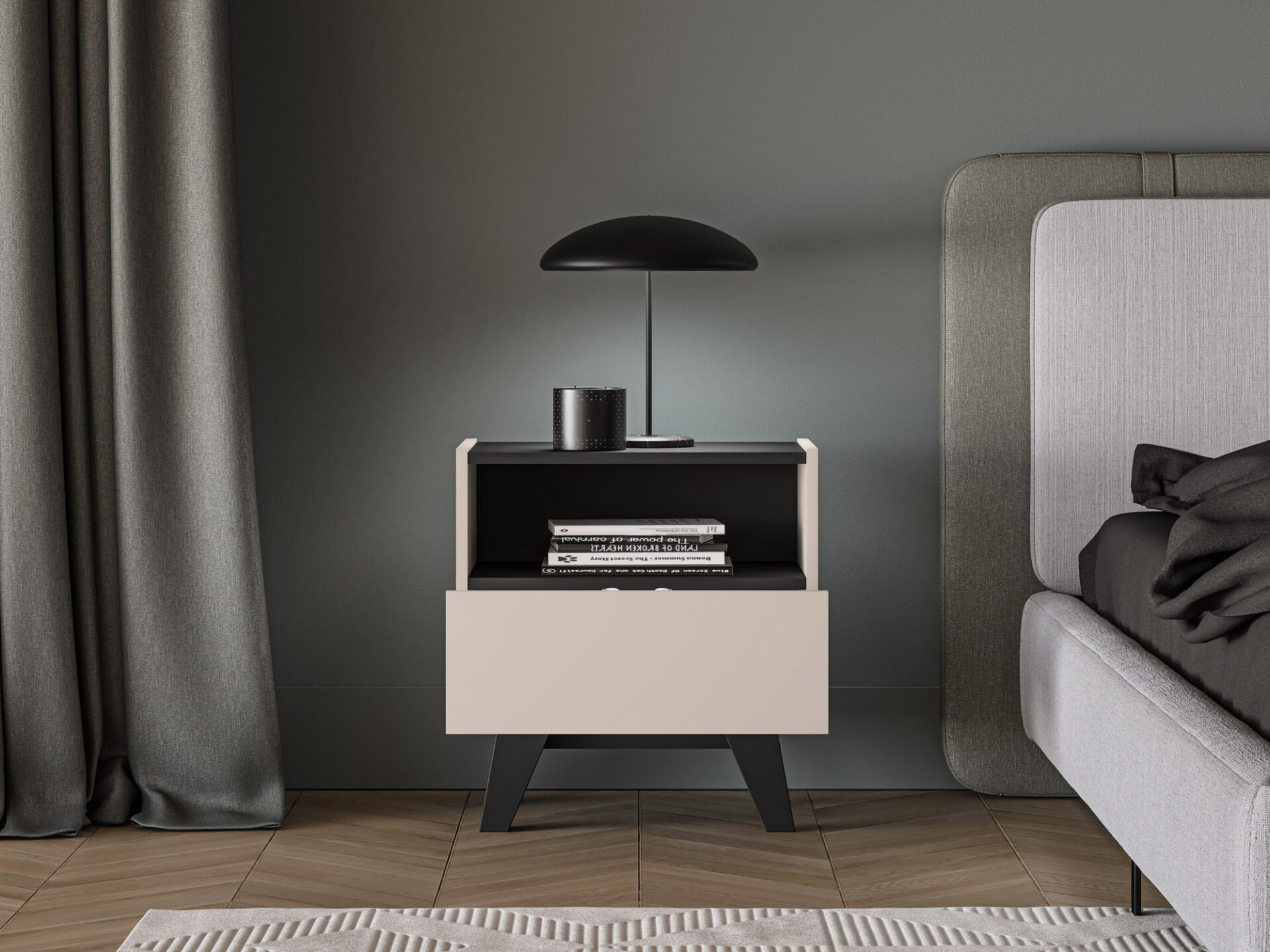 „Freshion 06“ kašmyro/juodos spalvos – 1S spintelė - Paveikslėlis 4