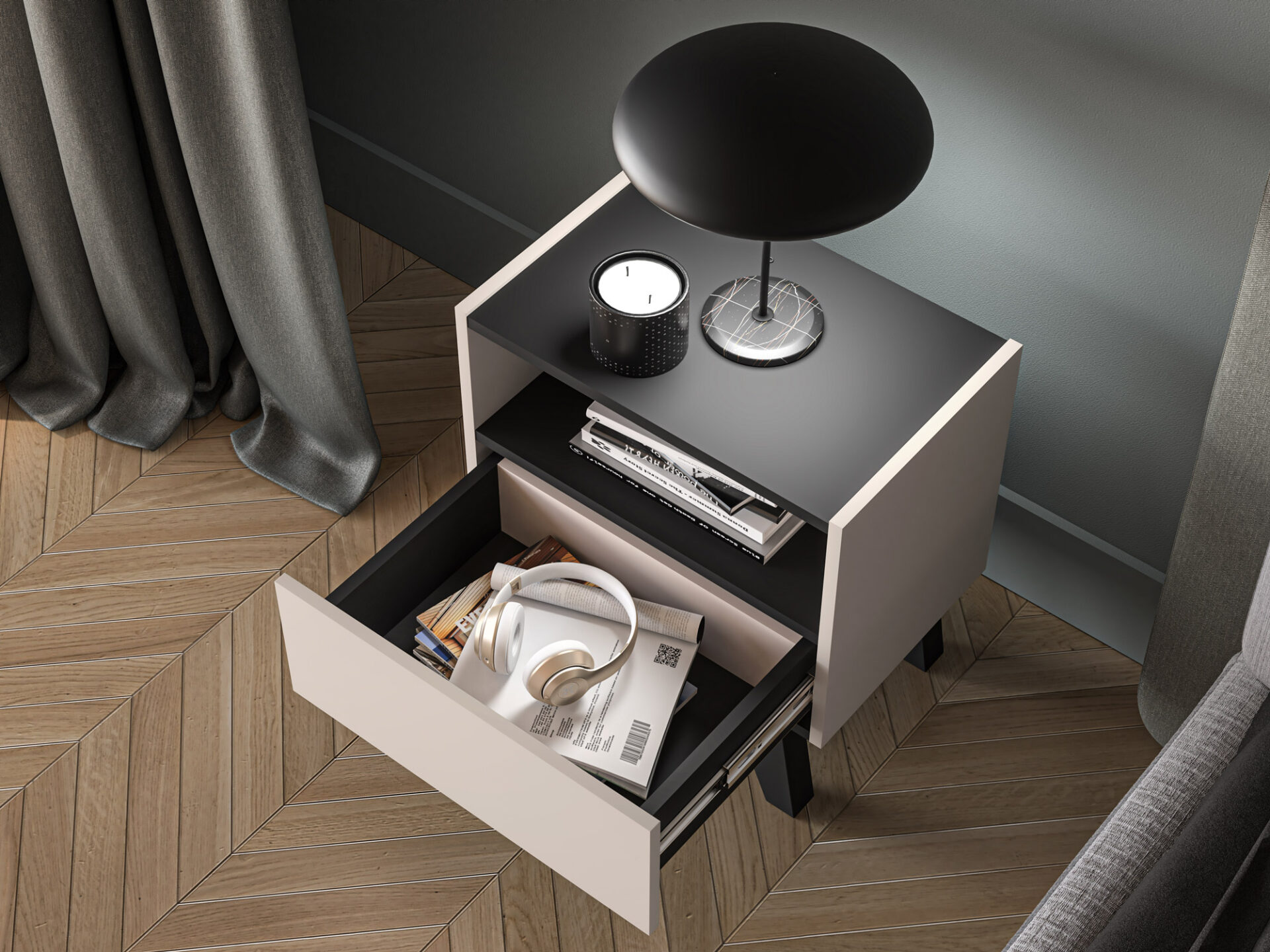 „Freshion 06“ kašmyro/juodos spalvos – 1S spintelė - Paveikslėlis 7