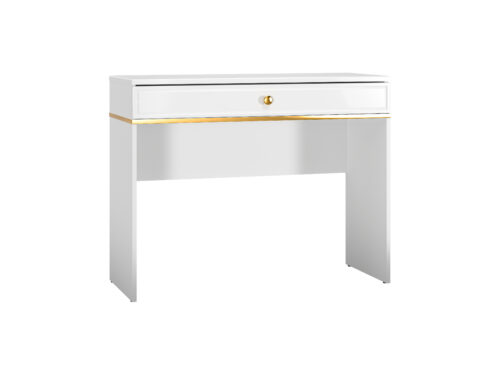 Goldin 10 Alpių balta/blizgi balta – Tualetinis staliukas