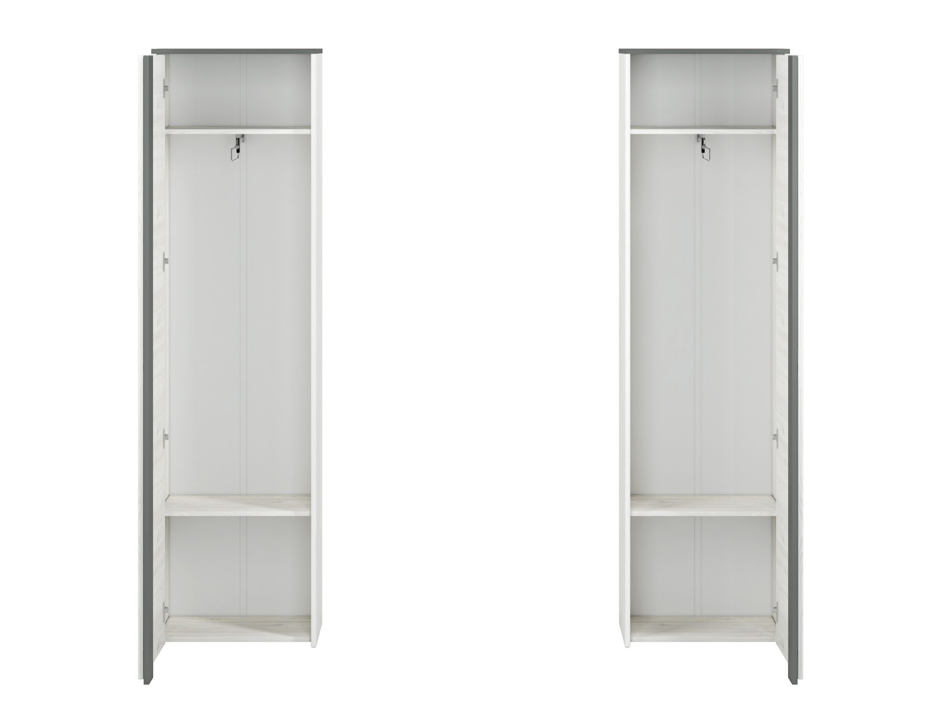 Hyga 06 sniego pušies/antracito spalvos spinta - Paveikslėlis 8