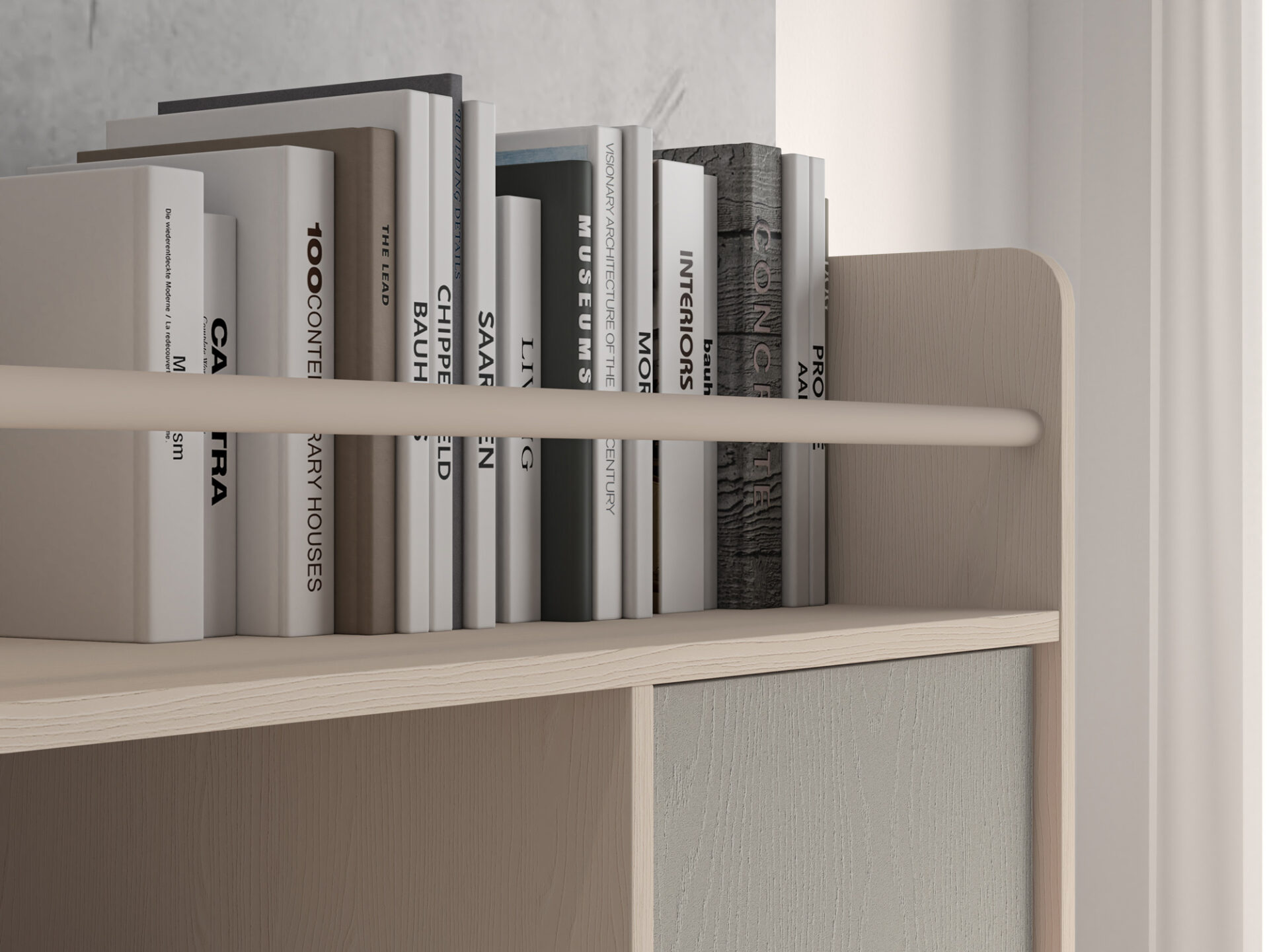 Mevel 04 Dykumos smėlio/pilkos paladžio spalvos - Komoda 1D1S — изображение 9