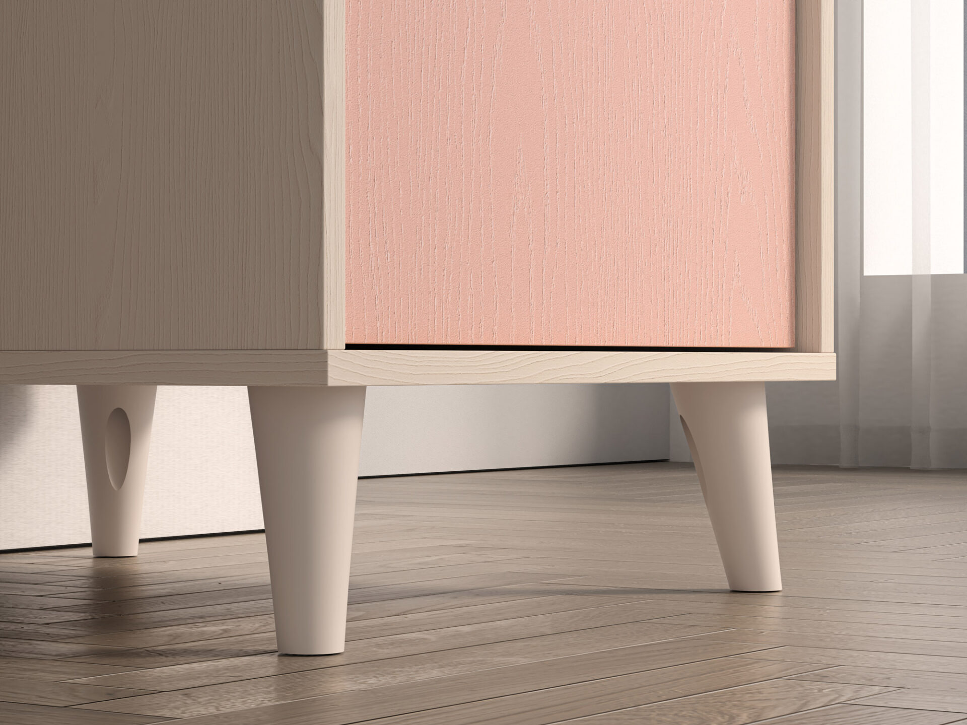 Mevel 07 Desert Sand/Tūkstantmečio rožinis - 1D rašomasis stalas - Paveikslėlis 8