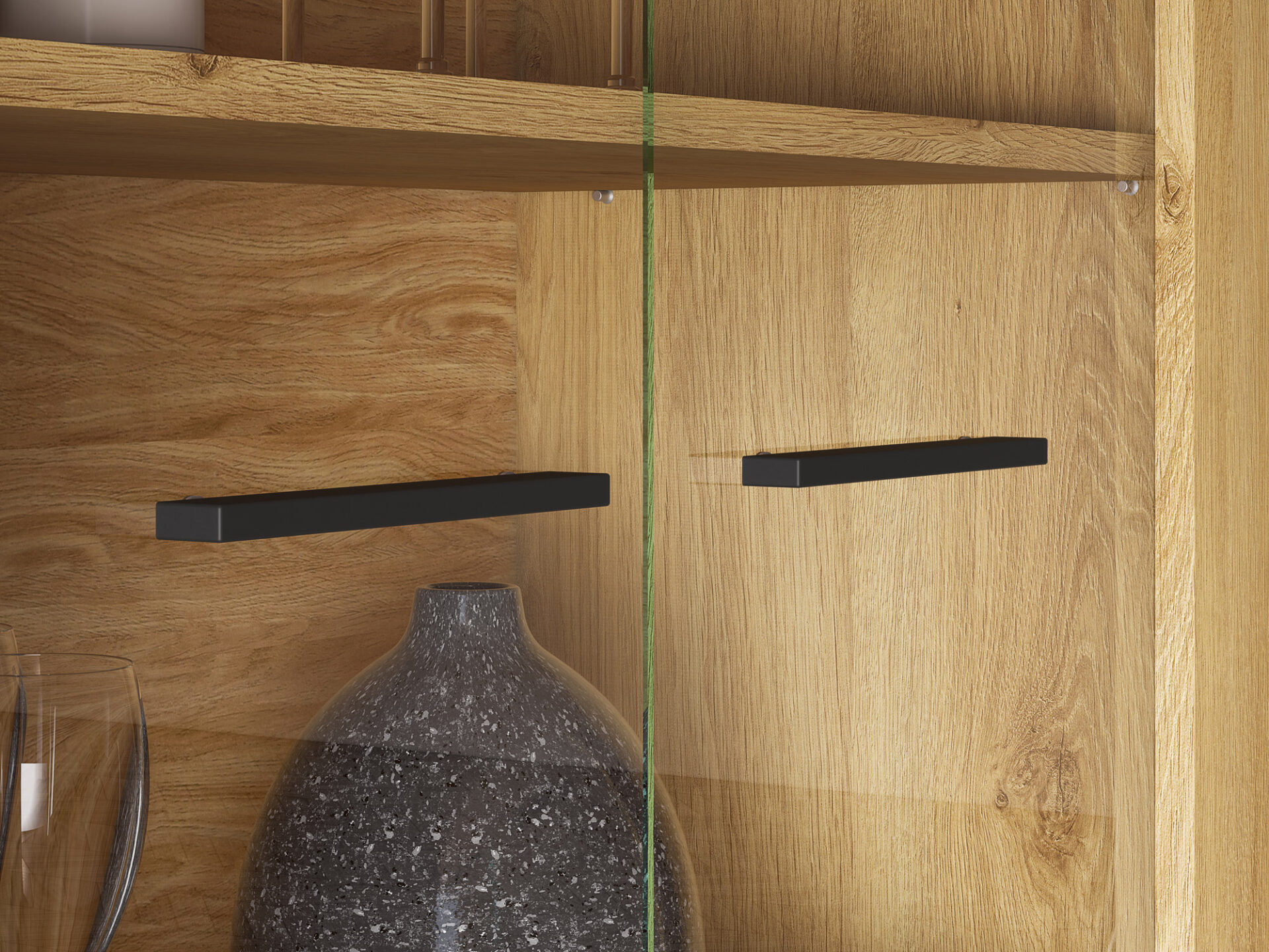 MODESTO 03 stilinga ąžuolo/juodos spalvos – 2D vitrina — изображение 11