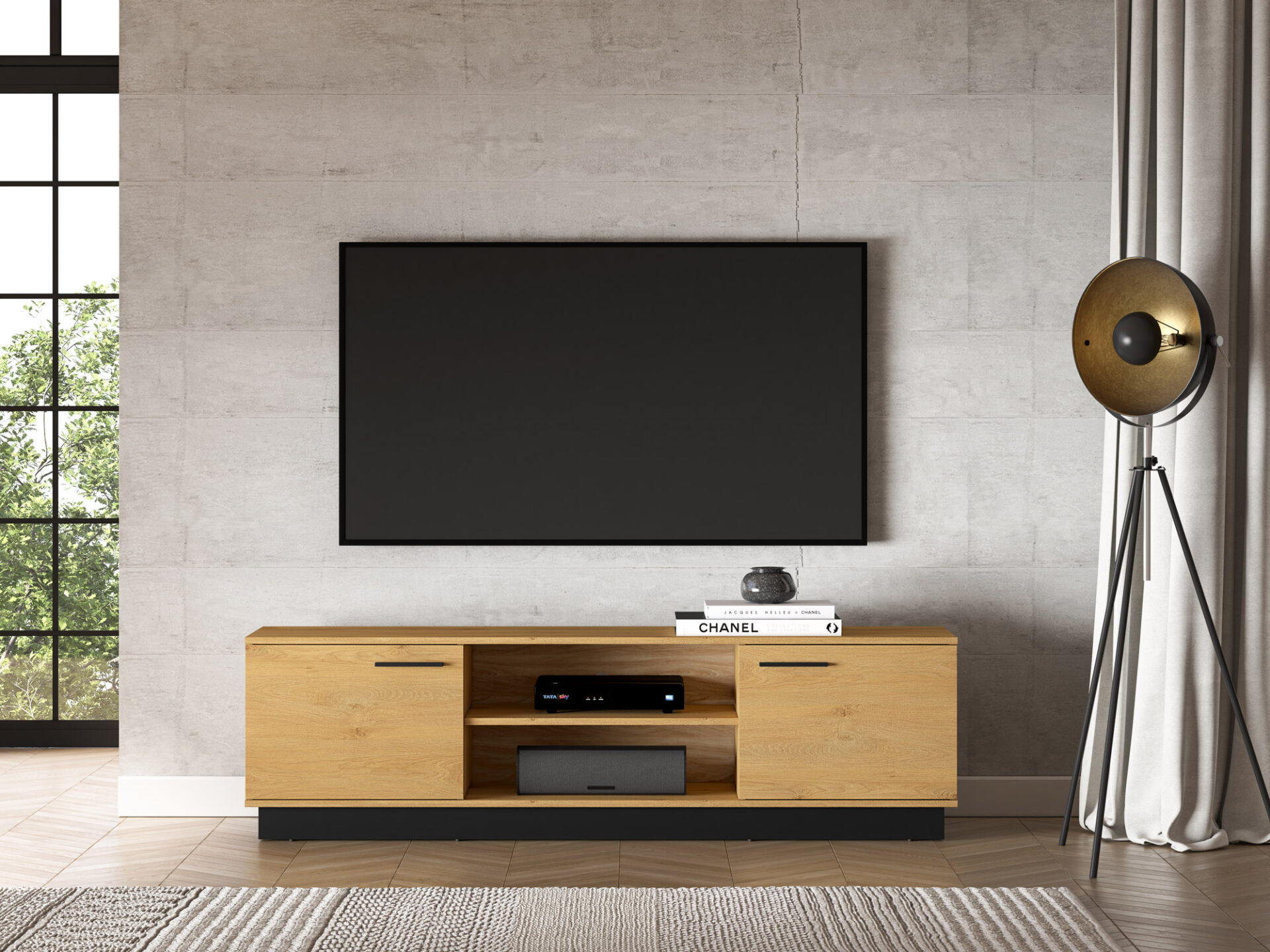 MODESTO 06 stilinga ąžuolo/juoda - RTV2D — изображение 3