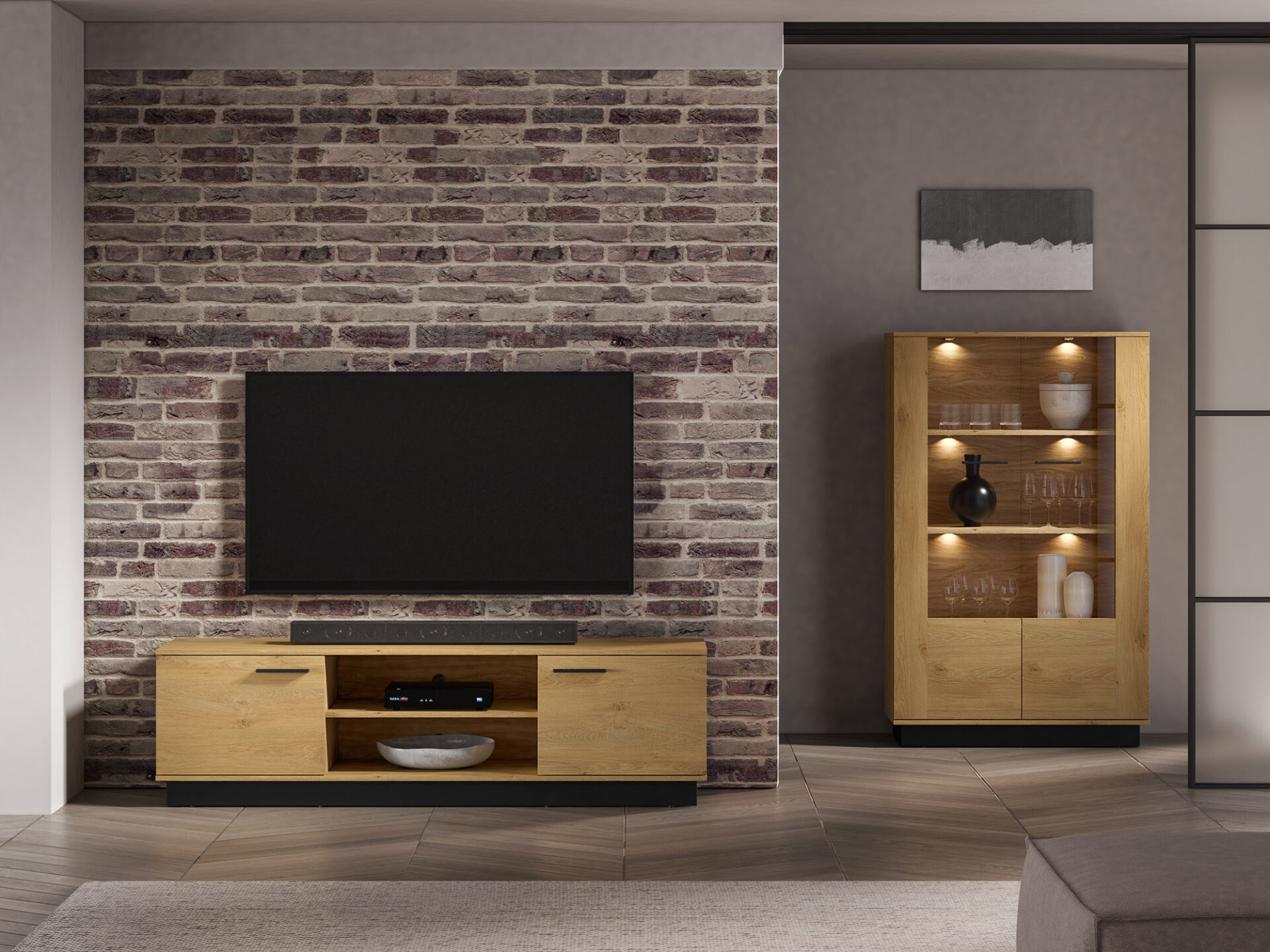 MODESTO 06 stilinga ąžuolo/juoda - RTV2D — изображение 8