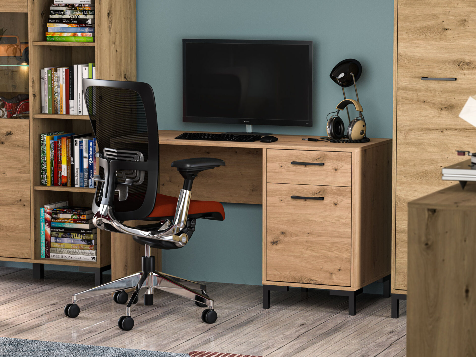 Nevio 23 Artisan Oak - Rašomasis stalas — изображение 4