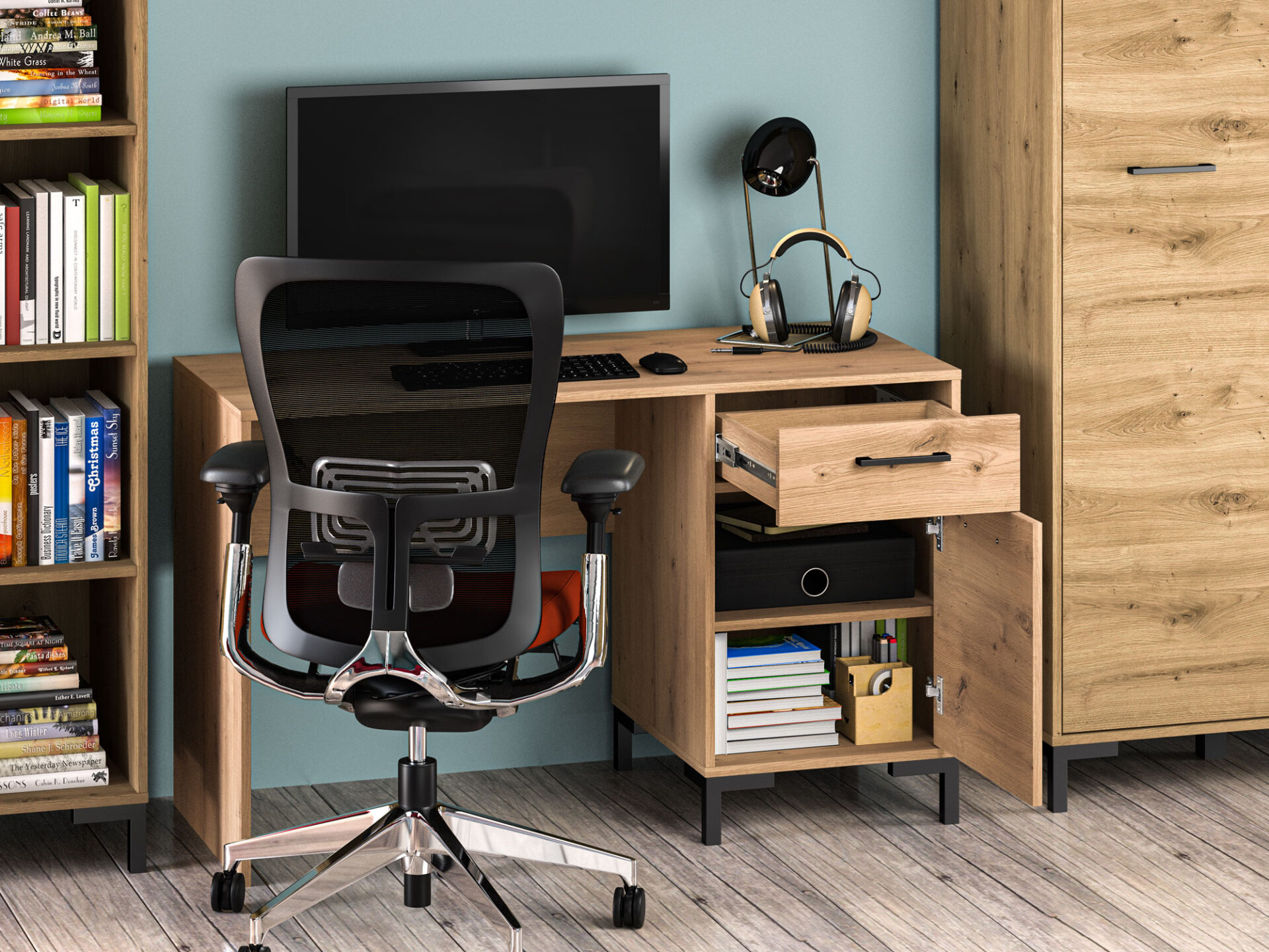 Nevio 23 Artisan Oak - Rašomasis stalas — изображение 5