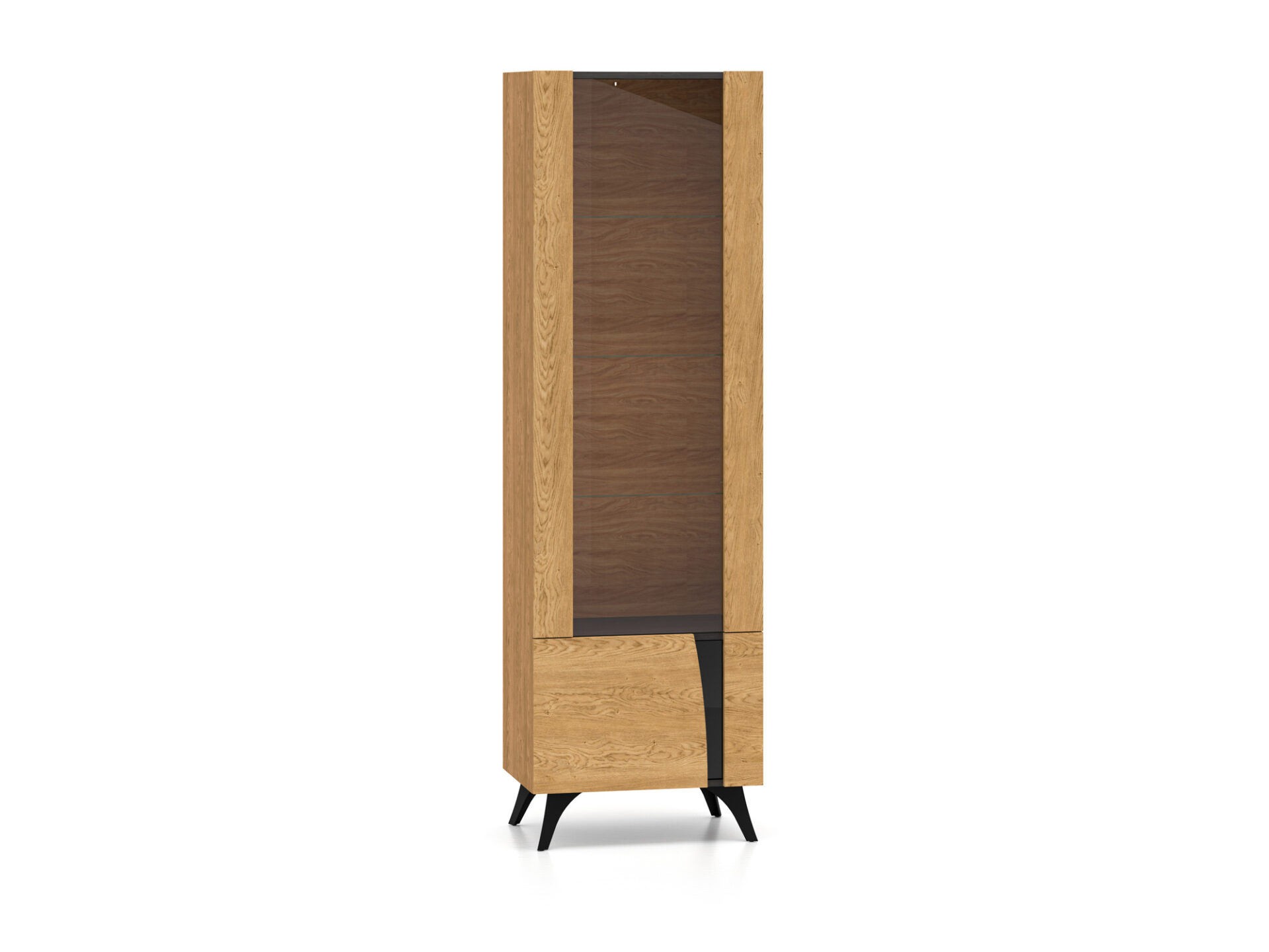 „Toscania 02“ kairinė „Baltic Dune Oak“ / „Prestige Black Ash“ – 1W1D vitrina