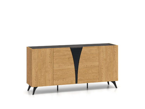 Toscania 04 Baltic Dune Oak/Prestige Ash Black – 5D komoda