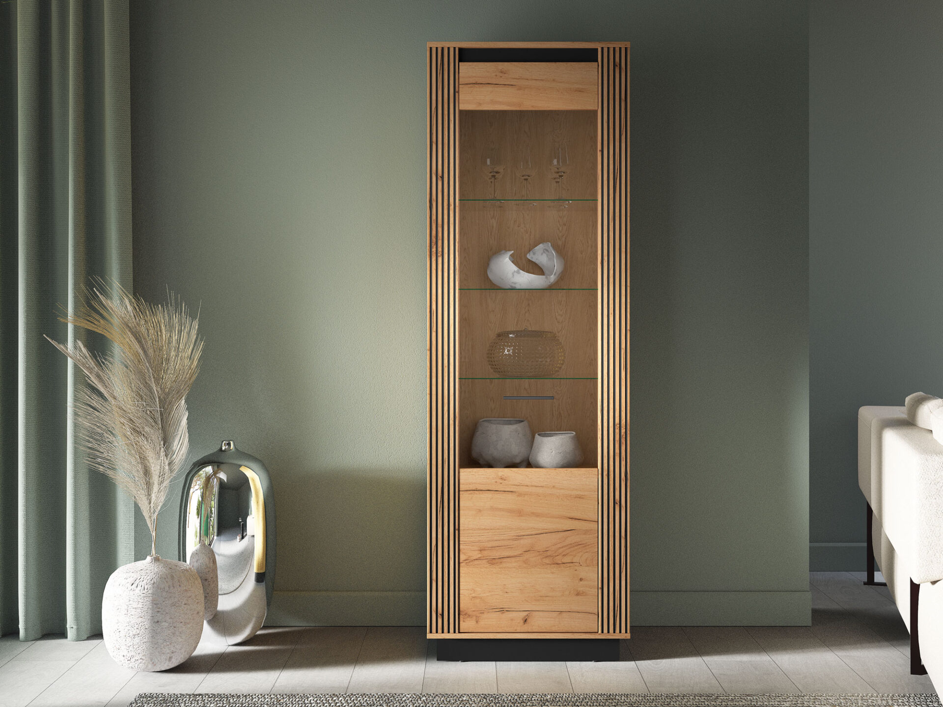 URSO 04 craft auksinė/juoda - 1D vitrina