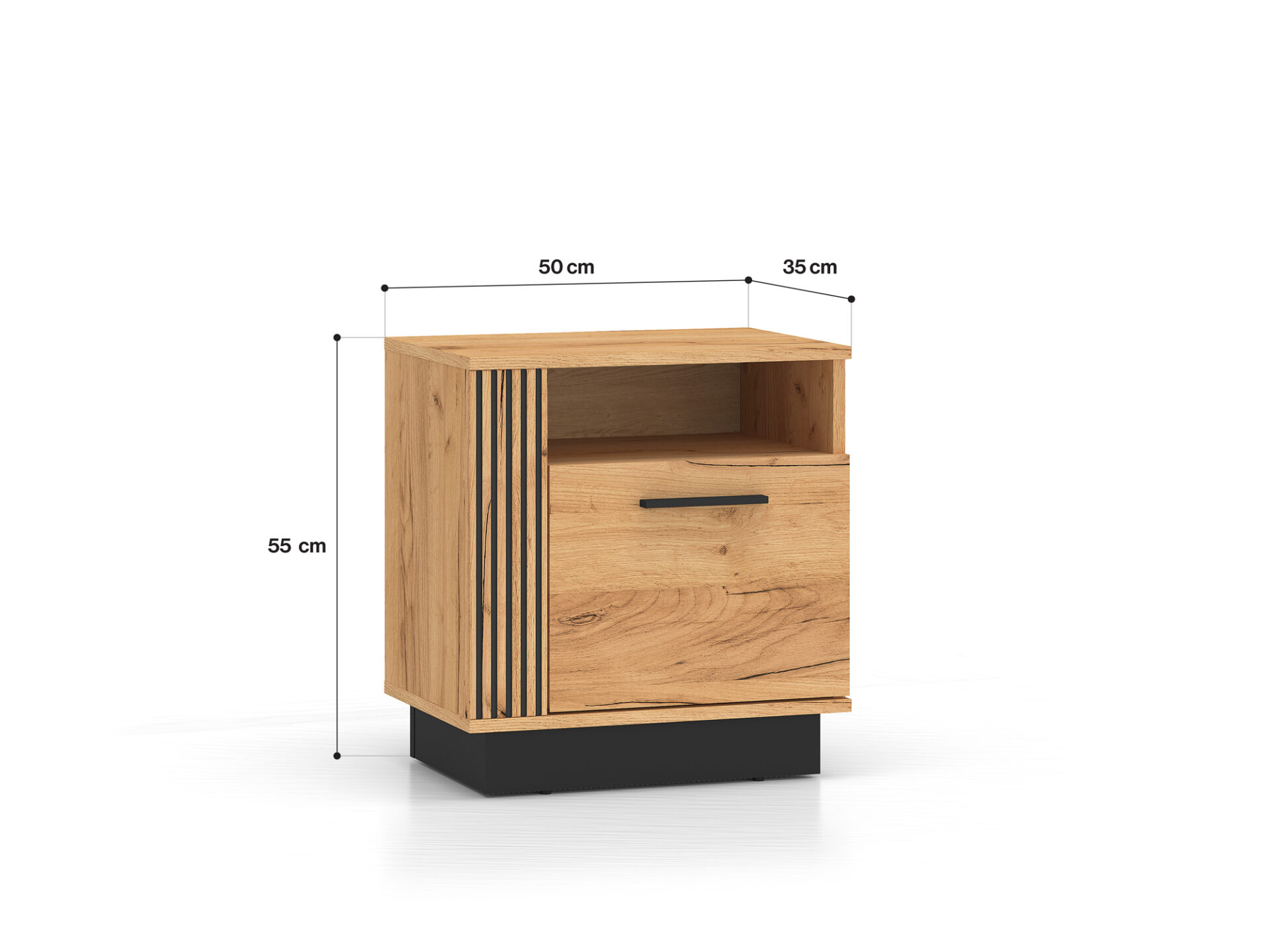 URSO 09 craft auksinė/juoda - 1D naktinis staliukas - Paveikslėlis 6