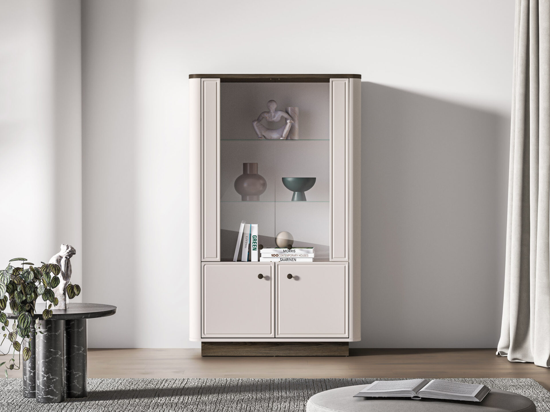 Vilavio 02 vėjo malūno ąžuolas tamsus / kašmyras - 4D vitrina — изображение 3