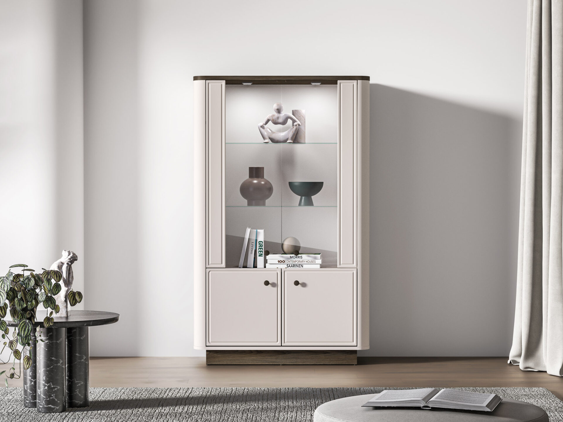 Vilavio 02 vėjo malūno ąžuolas tamsus / kašmyras - 4D vitrina — изображение 4