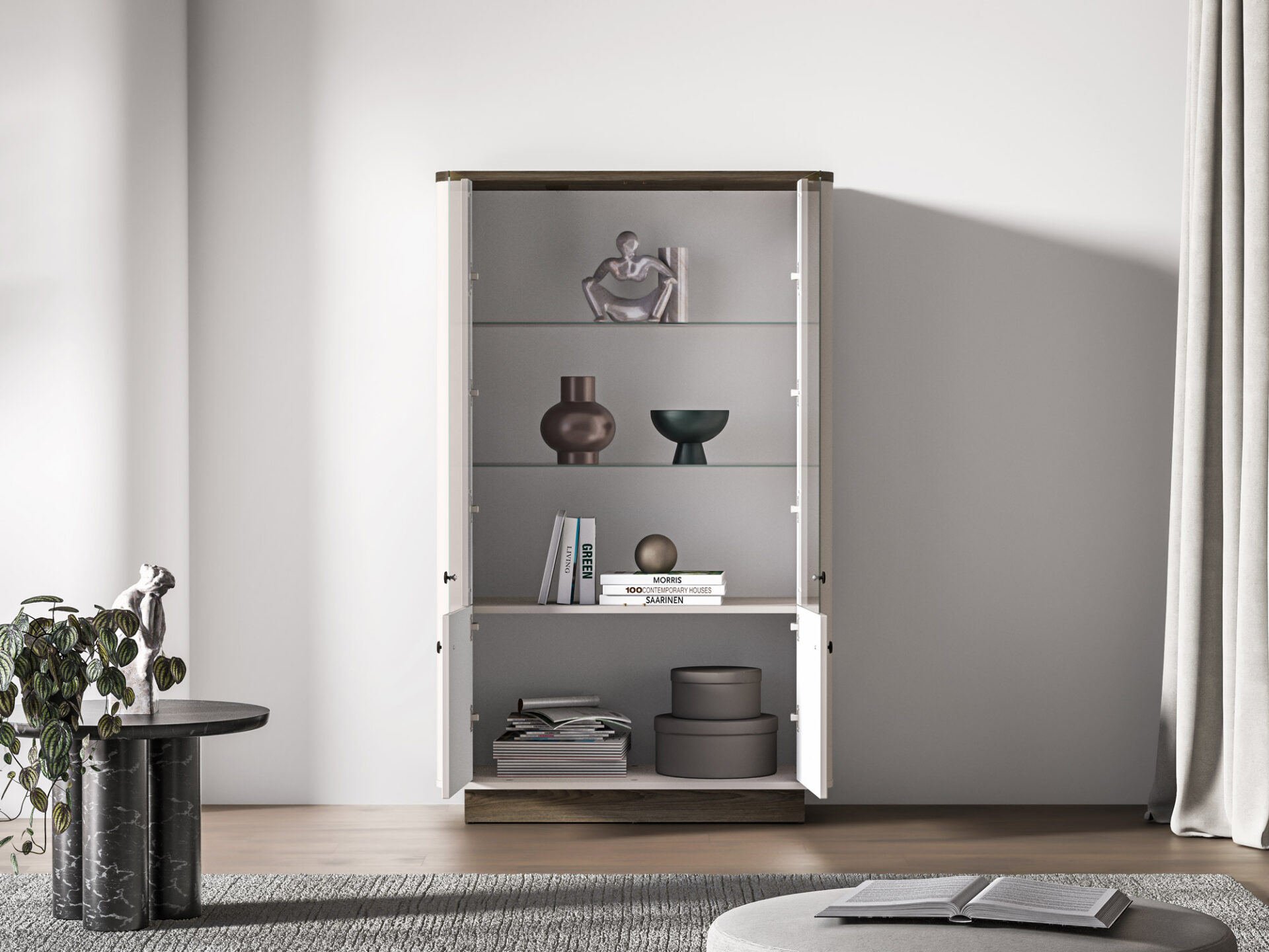 Vilavio 02 vėjo malūno ąžuolas tamsus / kašmyras - 4D vitrina — изображение 5