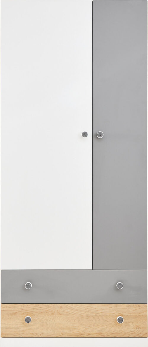 PIXEL sistema 3 sausainio ąžuolo + balta prabangi + pilka