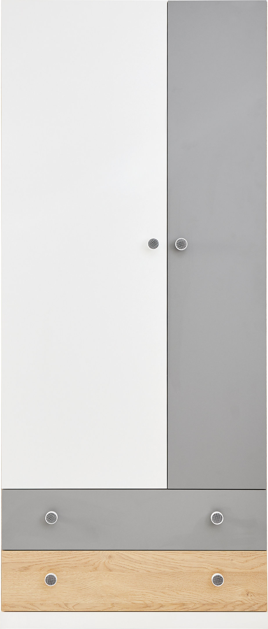 PIXEL sistema 3 sausainio ąžuolo + balta prabangi + pilka