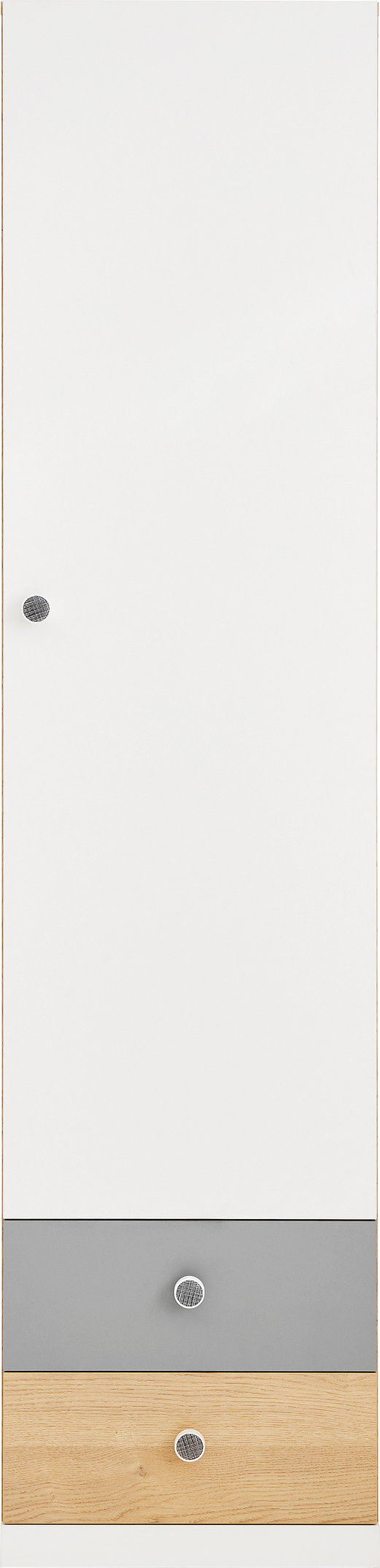 PIXEL sistema 4 sausainio ąžuolo + baltos spalvos prabangi + pilka