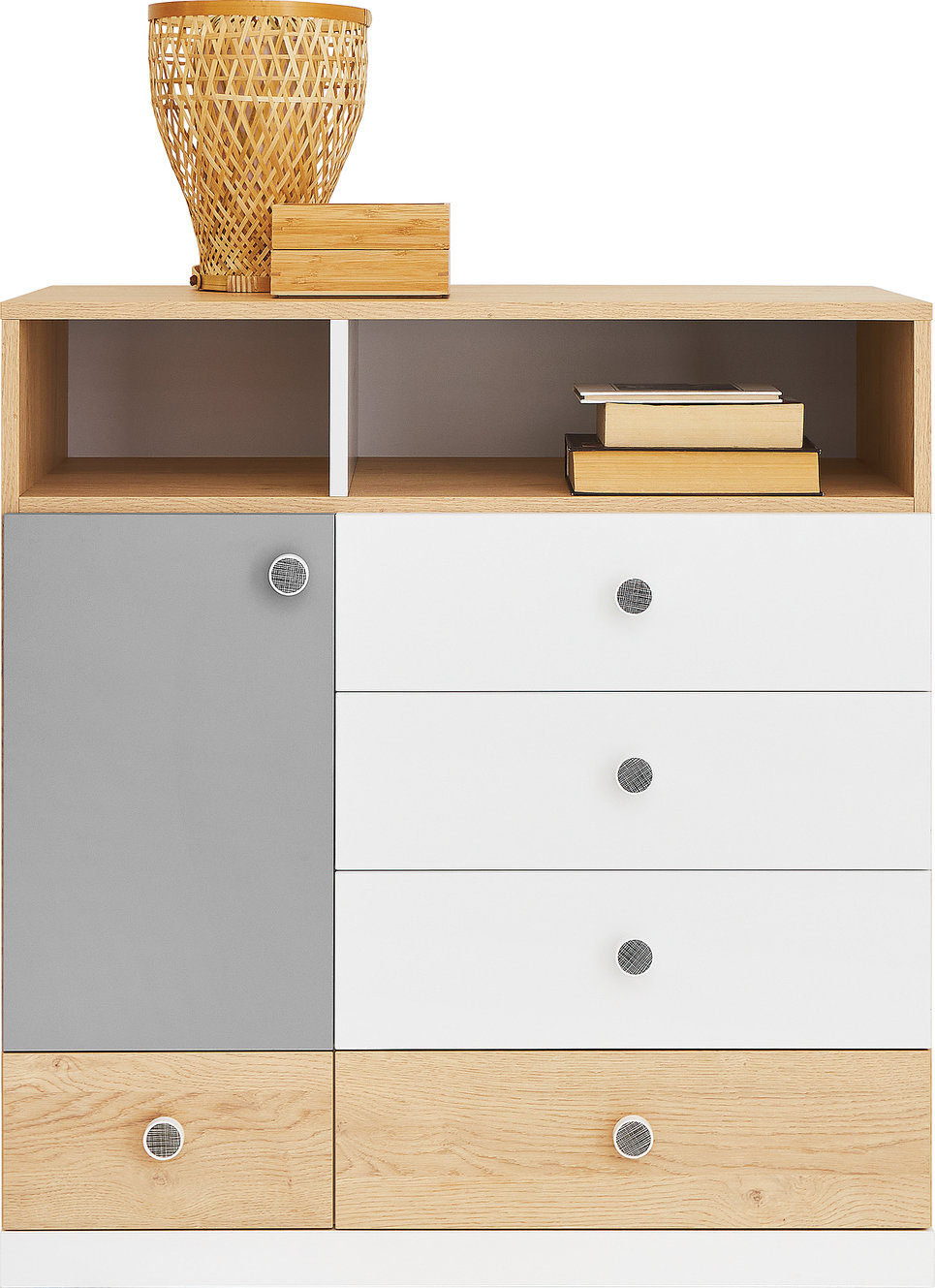 PIXEL sistema 9 sausainio ąžuolo + balta prabangi + pilka