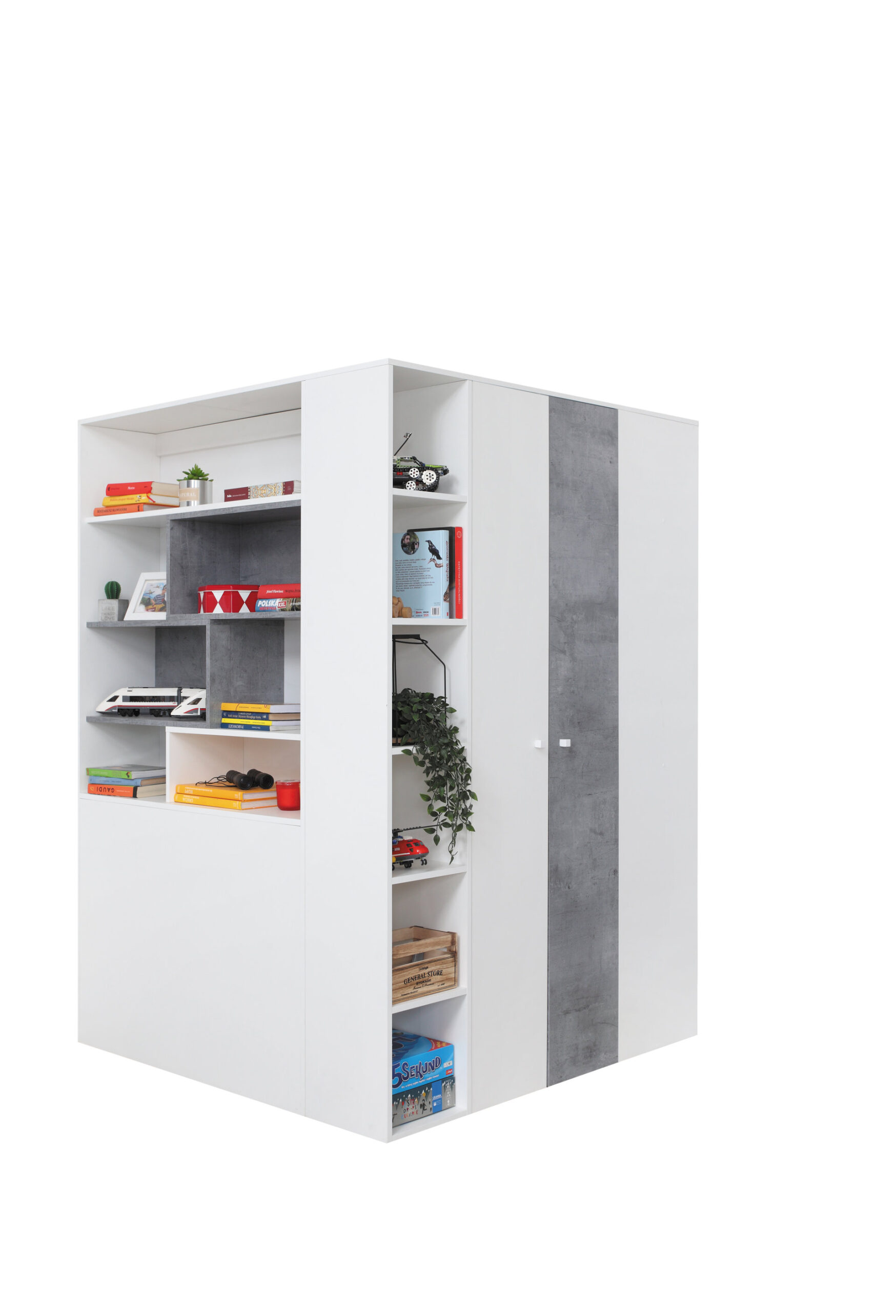 SIGMA 1 sistema, balta, prabangi + betoninė