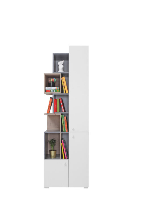 SIGMA System 4 betonas + balta prabanga + ąžuolas