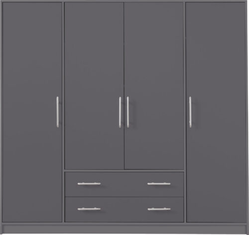 SMART 1 antracito spalvos spinta be veidrodžio