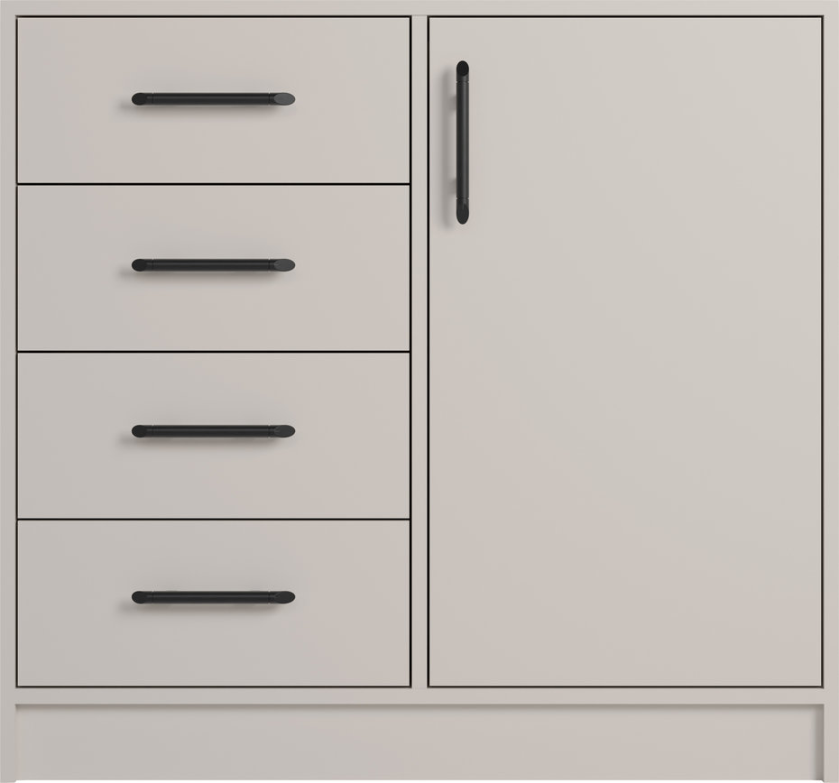 SMART maža komoda su 2 stalčiais, kašmyro spalvos