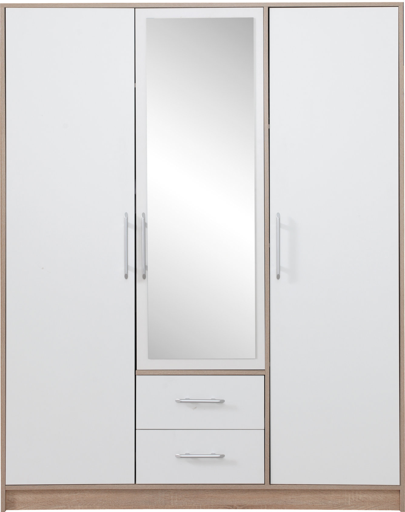 SMART 2 spinta, Sonoma ąžuolas + baltas lux su veidrodžiu