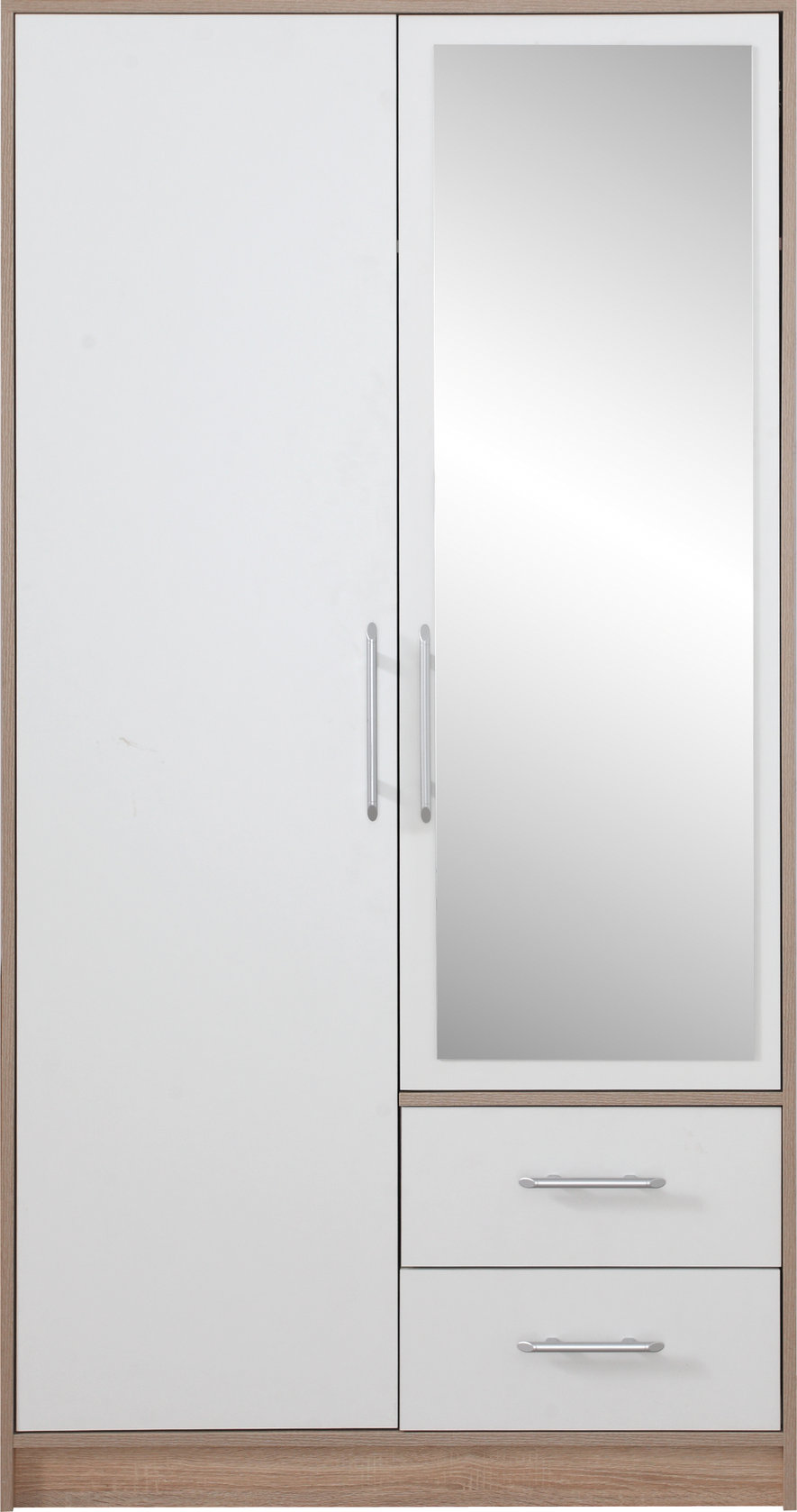 SMART 3 spinta, Sonoma ąžuolas + baltas lux su veidrodžiu