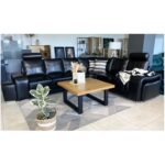 ENZO kampinė sofa 316x260 Madras NX juoda