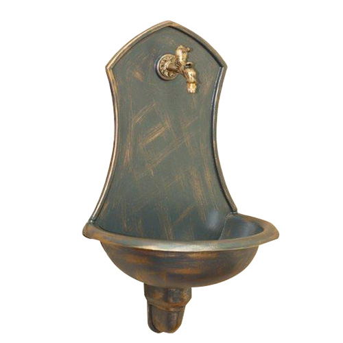 Siena aliuminio sodo praustuvas, antikvarinio aukso spalvos, aliuminis, antikvarinio aukso spalvos