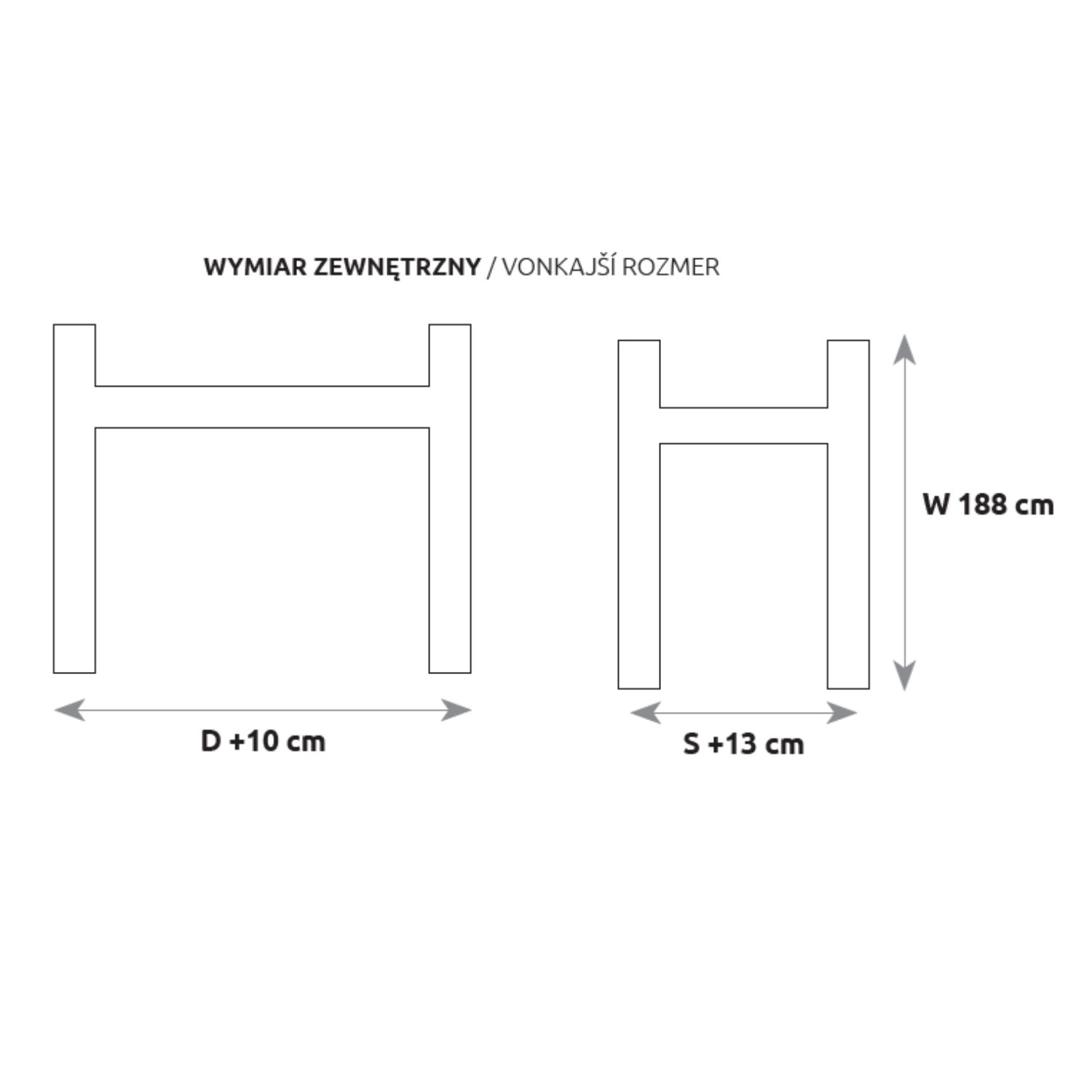 Pušinė lova LK135, neapdorota pušis, nelakuota - Paveikslėlis 2