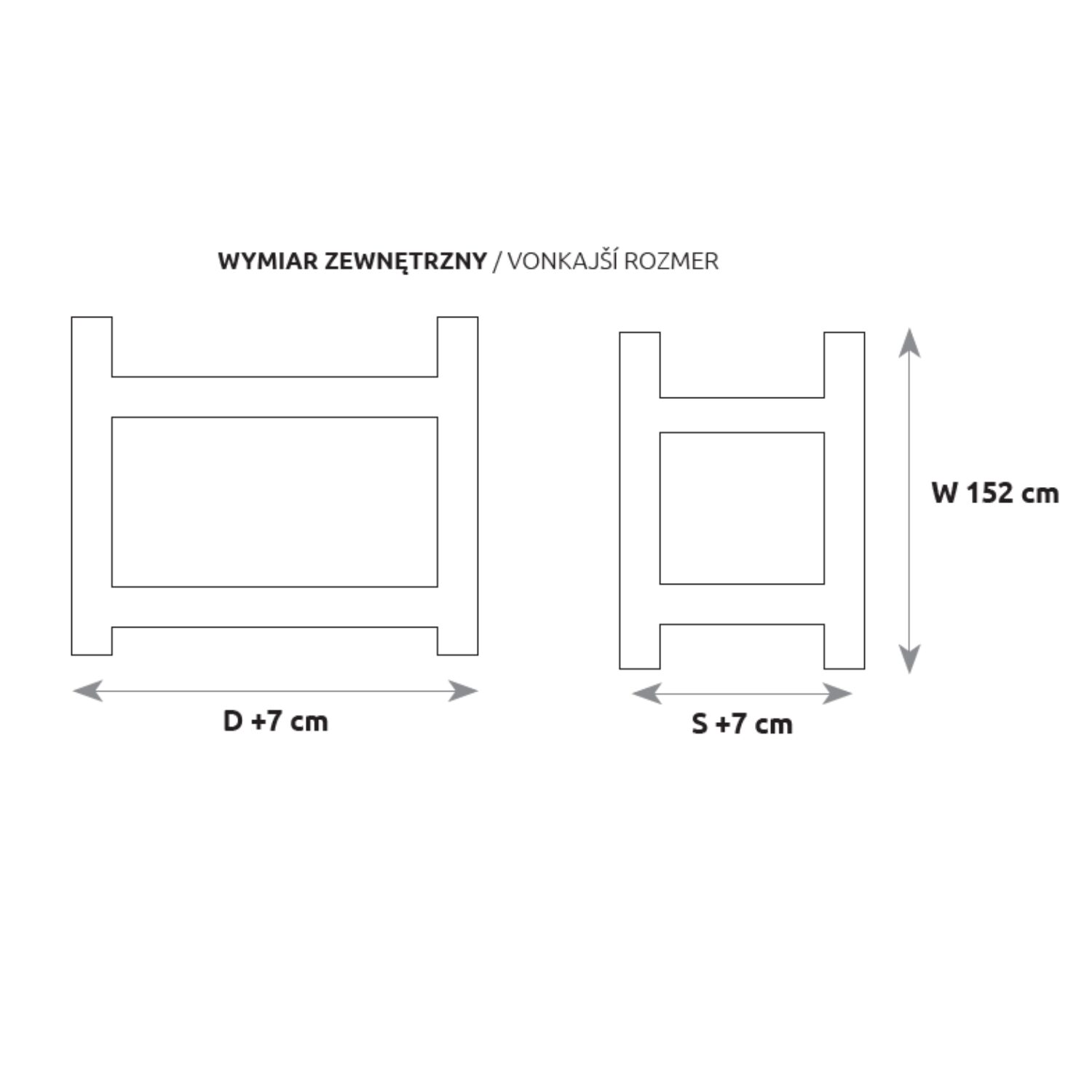 Pušinė lova LK136/II neapdorota pušis, nelakuota - Paveikslėlis 4