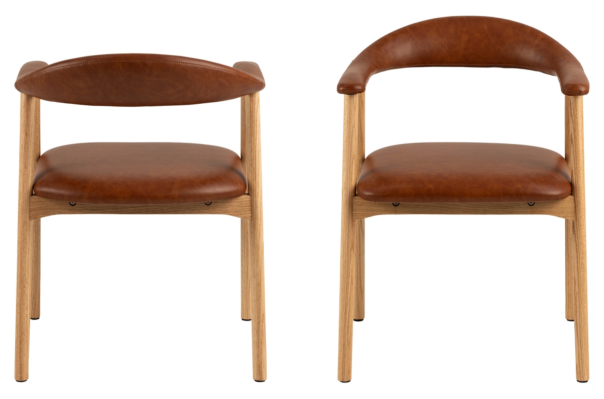 ADELE Retro Brandy 691B eko oda/natūralaus ąžuolo rėmas - MEDINĖ KĖDĖ SVETAINEI VALGOMAJAM RETRO VIRTUVEI — изображение 7