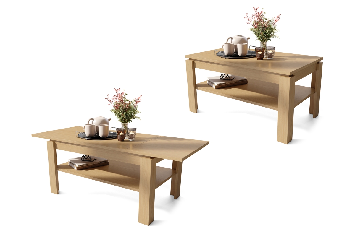 ASTI-R Oasis Oak - MODERNUS SUOLAS/STALAS SU IŠPLĖSTAMA STALVIRŠIU