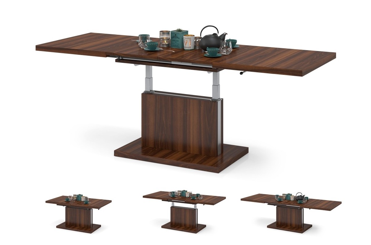 ASTON California Walnut - MODERNUS IŠTRAUKIAMAS PAKELIAMAS STALIUKAS KAVOS STALIUKAS