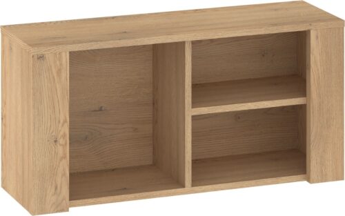 DELIS 07 baldų sieninė lentyna svetainei, kremonos ąžuolo spalvos