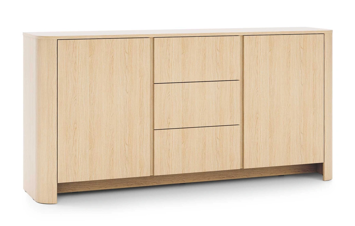 Bari komoda su spintelėmis ir stalčiais, Vicenza ąžuolas KSZ168