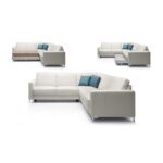Kampinė Basic sofa 2,5F - E - 2SK Etap odinė sofa L4