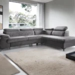 Sulankstoma kampinė sofa su reguliuojamais galvos atlošais Belt L Gr2