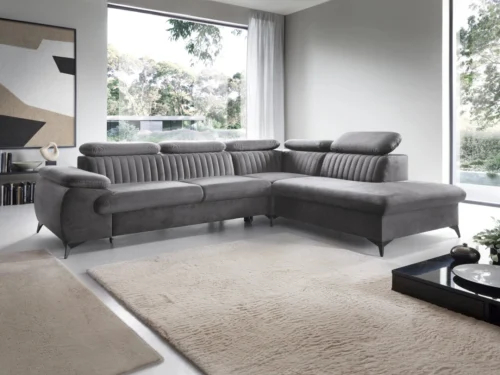 Sulankstoma kampinė sofa su reguliuojamais galvos atlošais Belt L Gr2