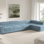 Kampinė sofa-lova su galvos atramomis 155 XL Benjamin Gr1