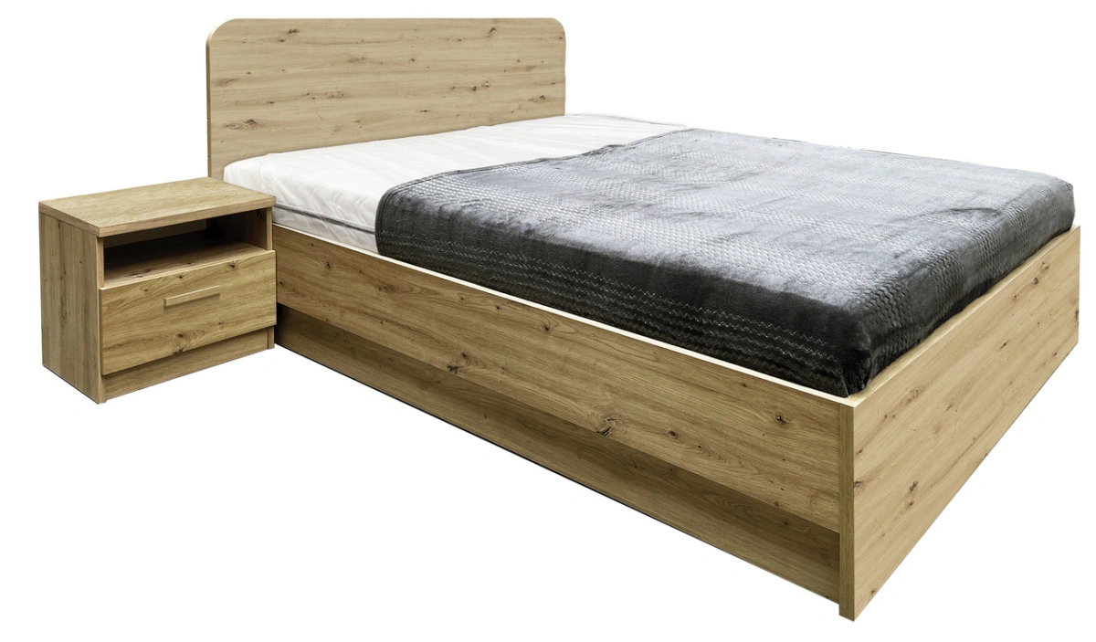 Lova su rėmu ir daiktadėže 160/200 cm Canada CA-1A